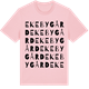 Pink Cotton t-shirt med Ekeby Gård ordlek t-shirt