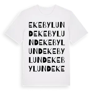 Ekebylund ordlek t-shirt – ekologisk bomull t-shirt från Pinshirt
