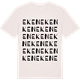 Vintage White t-shirt med Eken ordlek t-shirt
