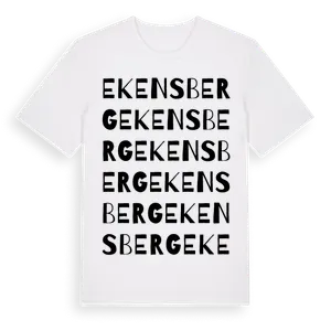 Ekensberg ordlek t-shirt – ekologisk bomull t-shirt från Pinshirt