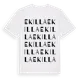 White t-shirt med Ekilla ordlek t-shirt