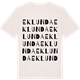 Vintage White t-shirt med Eklunda ordlek t-shirt