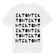 White t-shirt med Ektomt ordlek t-shirt