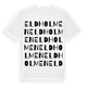 White t-shirt med Eldholmen ordlek t-shirt