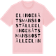 Pink Cotton t-shirt med Elinge båtsmansboställe ordlek t-shirt