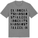 Mid Heather Gray t-shirt med Elinge båtsmansboställe ordlek t-shirt