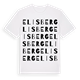 White t-shirt med Elisberg ordlek t-shirt