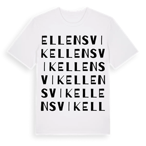 Ellensvik ordlek t-shirt – ekologisk bomull t-shirt från Pinshirt