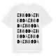 White t-shirt med Enboda ordlek t-shirt