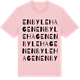 Pink Cotton t-shirt med Enbylehagen ordlek t-shirt