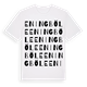 White t-shirt med Eningböle ordlek t-shirt