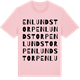 Pink Cotton t-shirt med Enlunds torp ordlek t-shirt