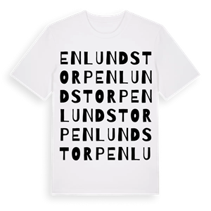 Enlunds torp ordlek t-shirt – ekologisk bomull t-shirt från Pinshirt