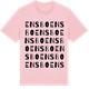 Pink Cotton t-shirt med Ensbo ordlek t-shirt