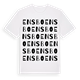 White t-shirt med Ensbo ordlek t-shirt
