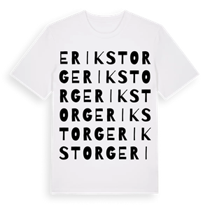 Eriks torg ordlek t-shirt – ekologisk bomull t-shirt från Pinshirt