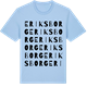 Blue Soul t-shirt med Eriksborg ordlek t-shirt