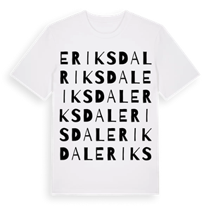 Eriksdal ordlek t-shirt – ekologisk bomull t-shirt från Pinshirt