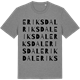Mid Heather Gray t-shirt med Eriksdal ordlek t-shirt