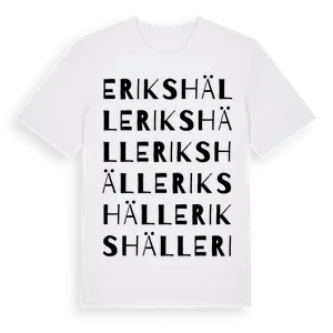 Erikshäll ordlek t-shirt – ekologisk bomull t-shirt från Pinshirt
