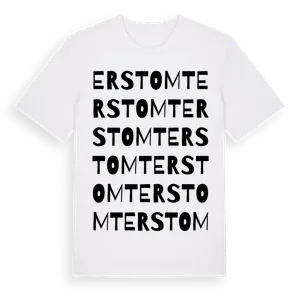 Erstomt ordlek t-shirt – ekologisk bomull t-shirt från Pinshirt