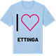 Blue Soul t-shirt med Jag älskar Ettinga t-shirt stort tryck