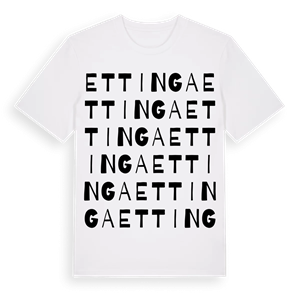 Ettinga ordlek t-shirt – ekologisk bomull t-shirt från Pinshirt