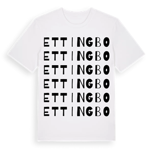 Ettingbo ordlek t-shirt – ekologisk bomull t-shirt från Pinshirt