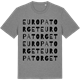 Mid Heather Gray t-shirt med Europatorget ordlek t-shirt