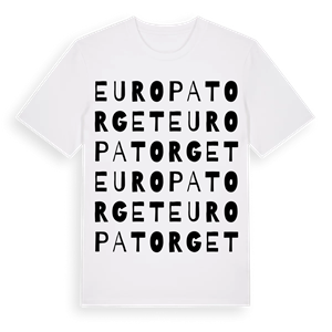 Europatorget ordlek t-shirt – ekologisk bomull t-shirt från Pinshirt