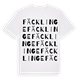 White t-shirt med Fäcklinge ordlek t-shirt