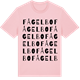 Pink Cotton t-shirt med Fågelbo ordlek t-shirt