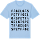 Blue Soul t-shirt med Fågelgäspet ordlek t-shirt