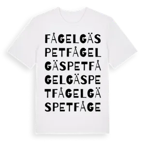 Fågelgäspet ordlek t-shirt – ekologisk bomull t-shirt från Pinshirt
