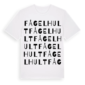 Fågelhult ordlek t-shirt – ekologisk bomull t-shirt från Pinshirt
