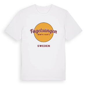 Fågelsången cirkel t-shirt – ekologisk bomull t-shirt från Pinshirt