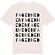 Vintage White t-shirt med Fagerheden ordlek t-shirt