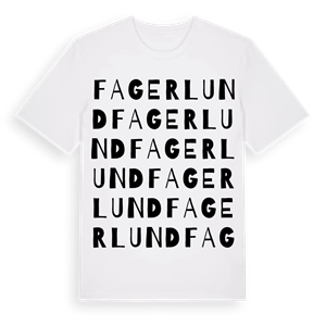 Fagerlund ordlek t-shirt – ekologisk bomull t-shirt från Pinshirt