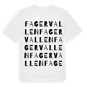 Fagervallen ordlek t-shirt – ekologisk bomull t-shirt från Pinshirt