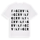 White t-shirt med Fagervik ordlek t-shirt