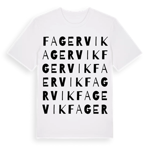 Fagervik ordlek t-shirt – ekologisk bomull t-shirt från Pinshirt