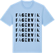 Blue Soul t-shirt med Fagervik ordlek t-shirt