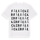 White t-shirt med Fålbäcken ordlek t-shirt