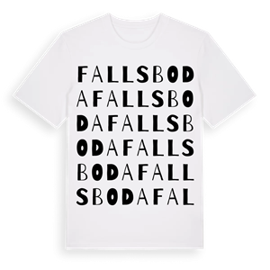 Fallsboda ordlek t-shirt – ekologisk bomull t-shirt från Pinshirt