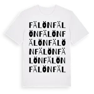 Fälön ordlek t-shirt – ekologisk bomull t-shirt från Pinshirt