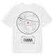 White t-shirt med Fanna t-shirt
