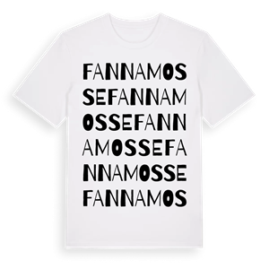 Fanna mosse ordlek t-shirt – ekologisk bomull t-shirt från Pinshirt