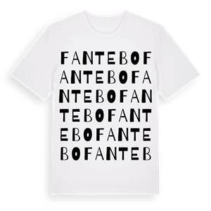 Fantebo ordlek t-shirt – ekologisk bomull t-shirt från Pinshirt