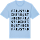 Blue Soul t-shirt med Färjstaden ordlek t-shirt