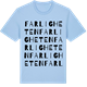 Blue Soul t-shirt med Farligheten ordlek t-shirt